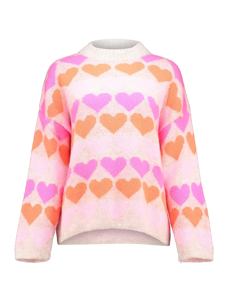 LS A SK Sa44nna, beige/pink heart