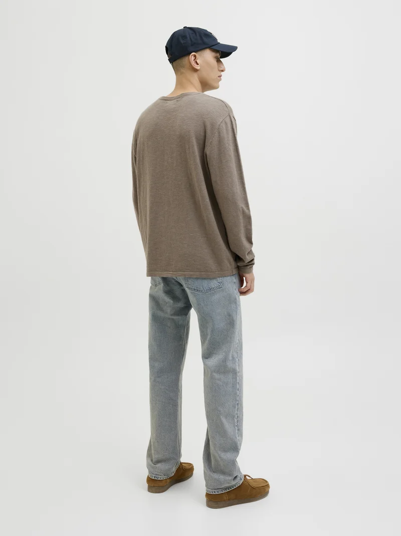 JJESUMMER KNIT CREW NECK SN, Falcon
