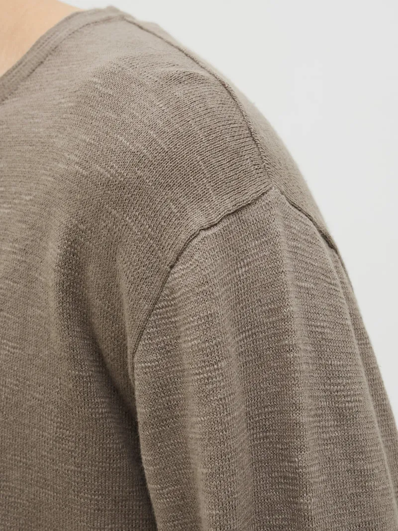 JJESUMMER KNIT CREW NECK SN, Falcon