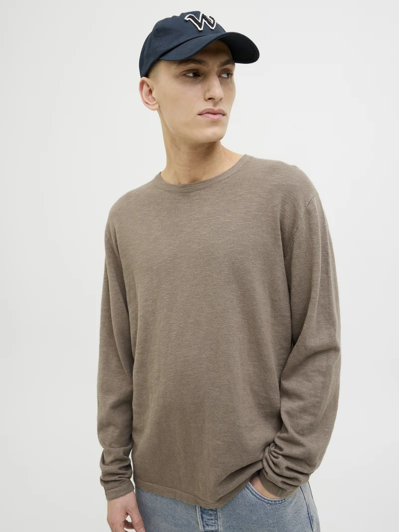 JJESUMMER KNIT CREW NECK SN, Falcon