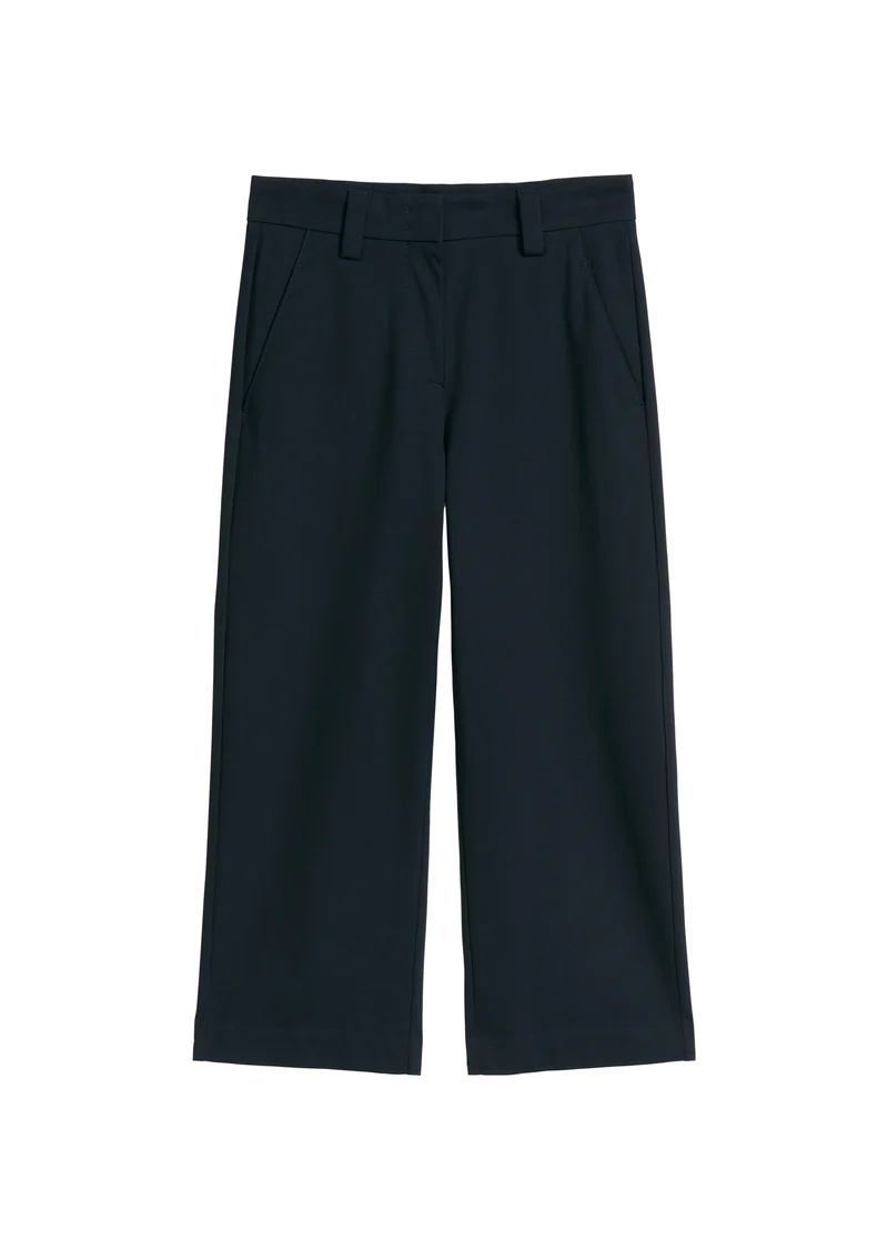 Pants, medium rise, wide leg, cropp, thunder blue