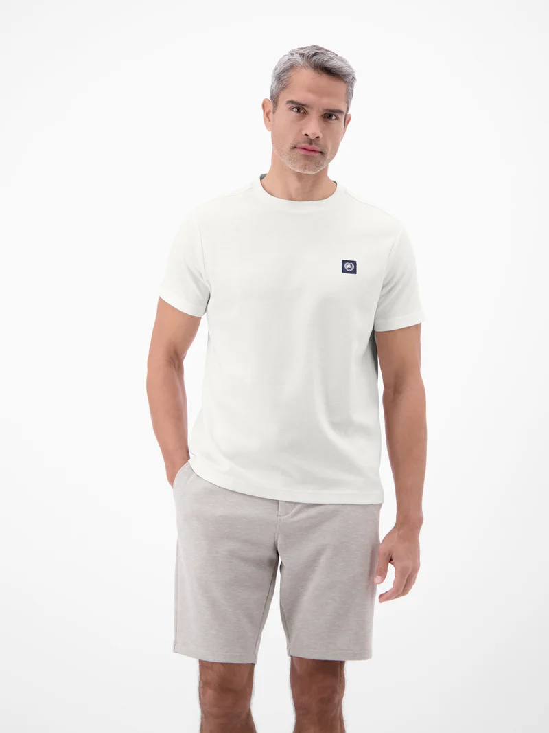 T-SHIRT/SERAFINO 1/2 ARM, BROKEN WHITE