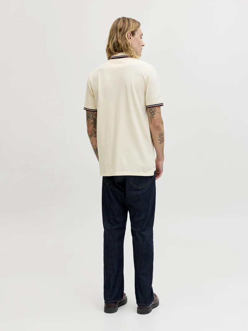 JJEPAULOS POLO SS NOOS, Antique White/PLAY
