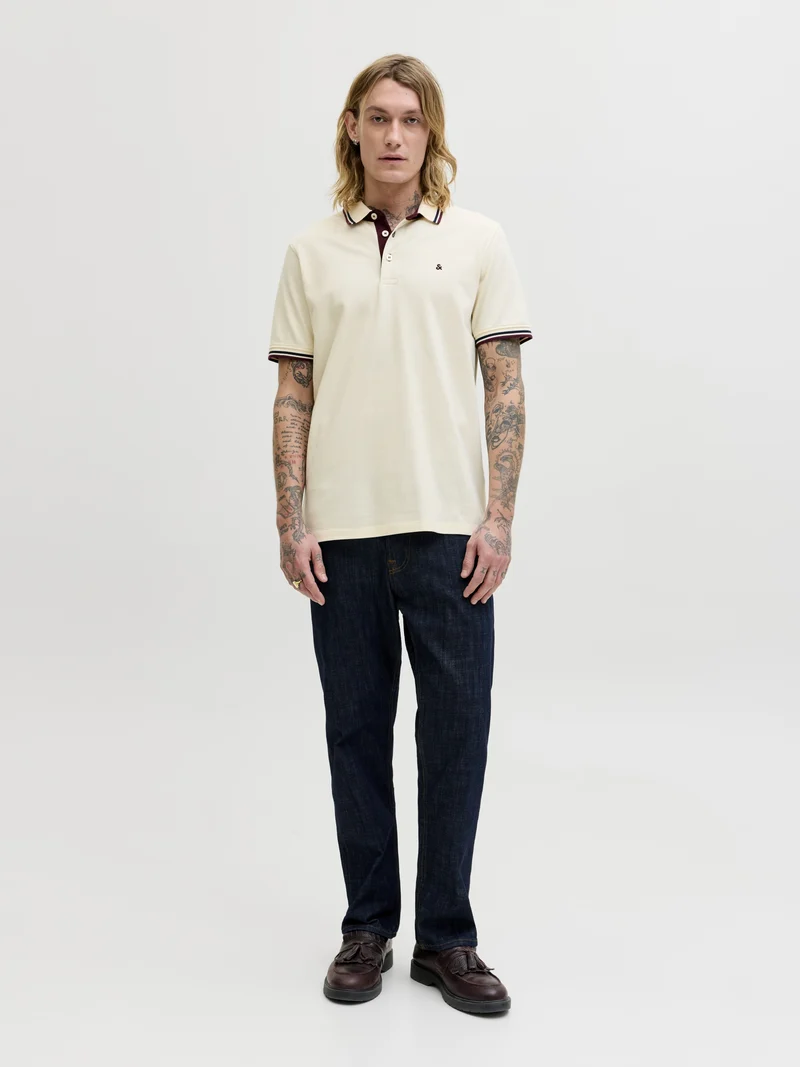 JJEPAULOS POLO SS NOOS, Antique White/PLAY