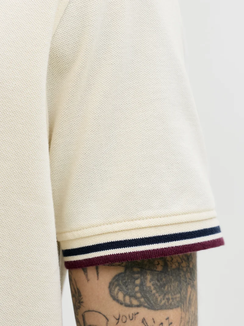 JJEPAULOS POLO SS NOOS, Antique White/PLAY