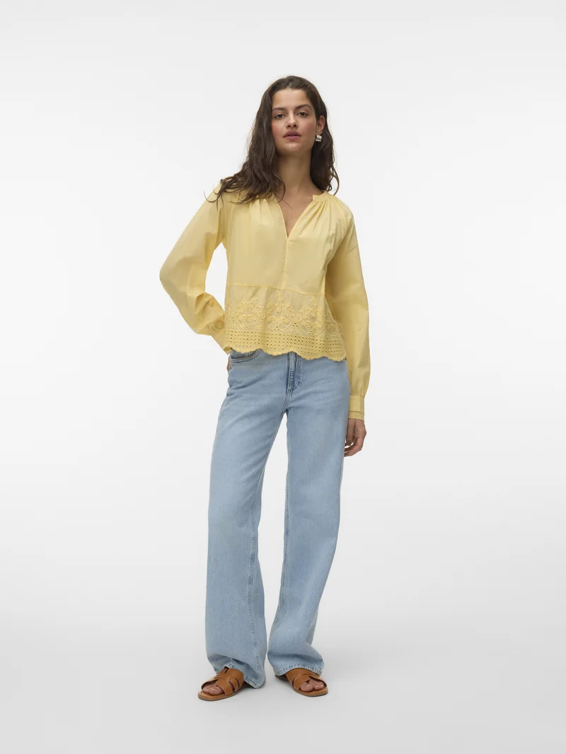 VMMILANA LS TOP WVN, Golden Haze