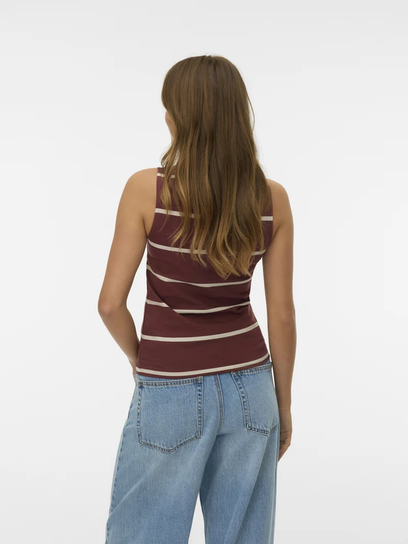 VMDINA SL BOAT NECK TOP JRS GA, Andorra/Oatmeal