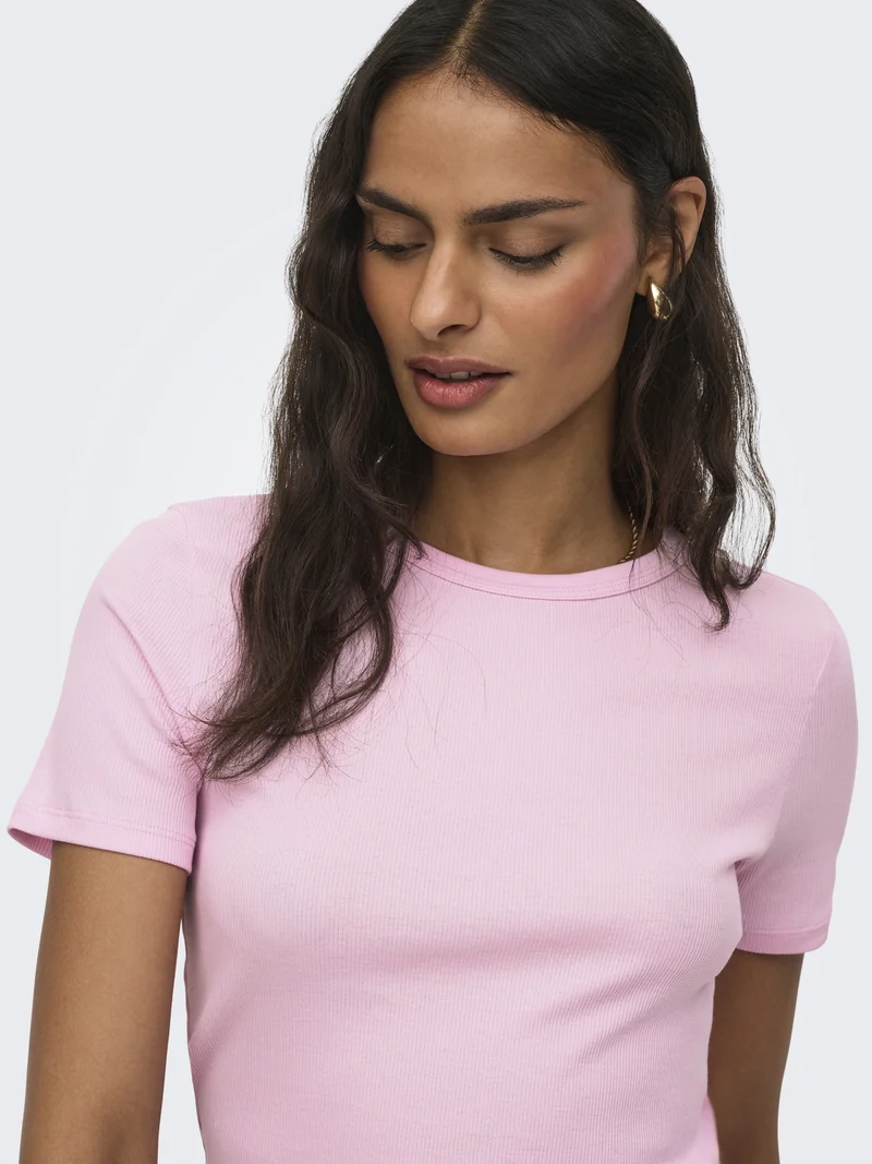 JDYLUCKY S/S O NECK TOP JRS NOOS, Fragrant Lilac