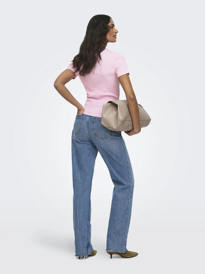 JDYLUCKY S/S O NECK TOP JRS NOOS, Fragrant Lilac