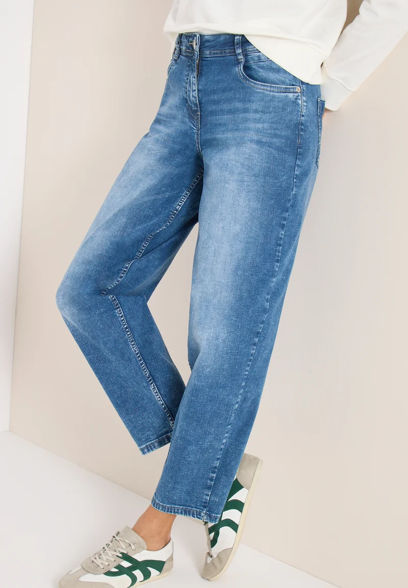 Style NOS Scarlett BARREL Mid, mid blue wash