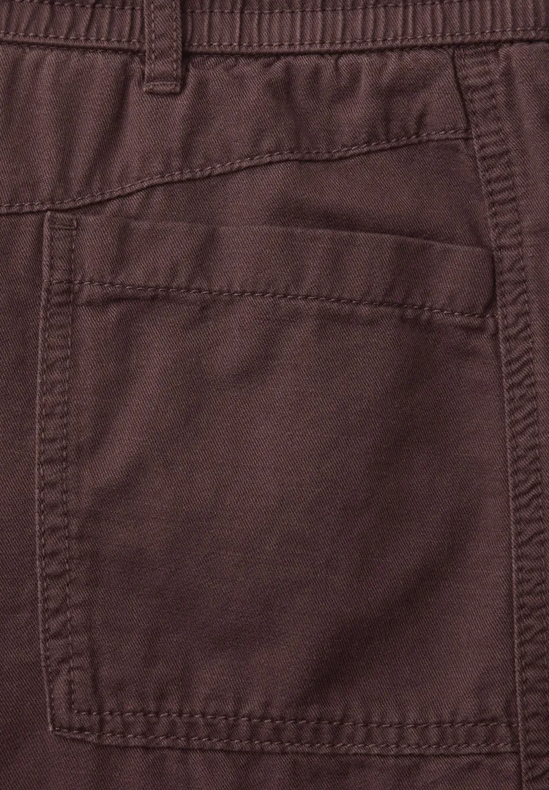 Studio_Barrel MW washed cotton, mahogany brown