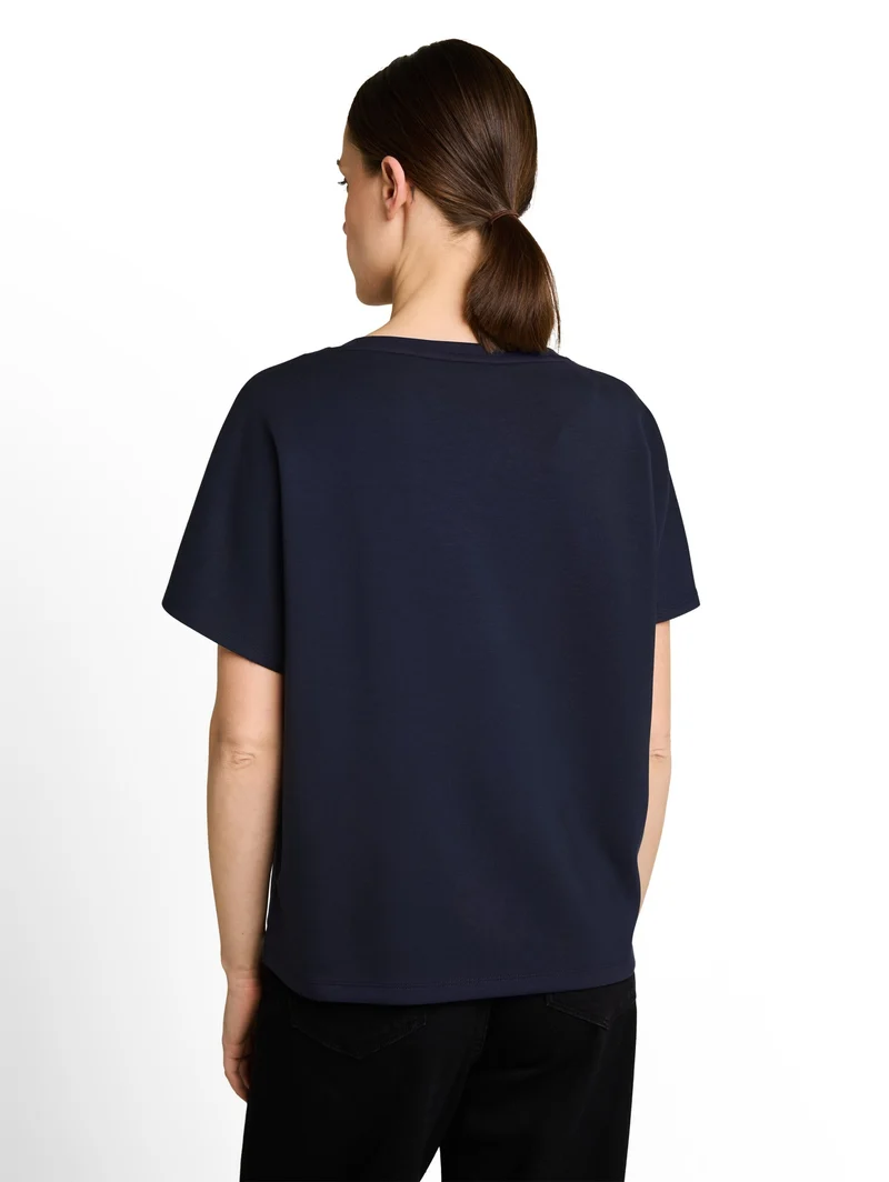 T-shirt scuba crew neck with p, sky captain blue