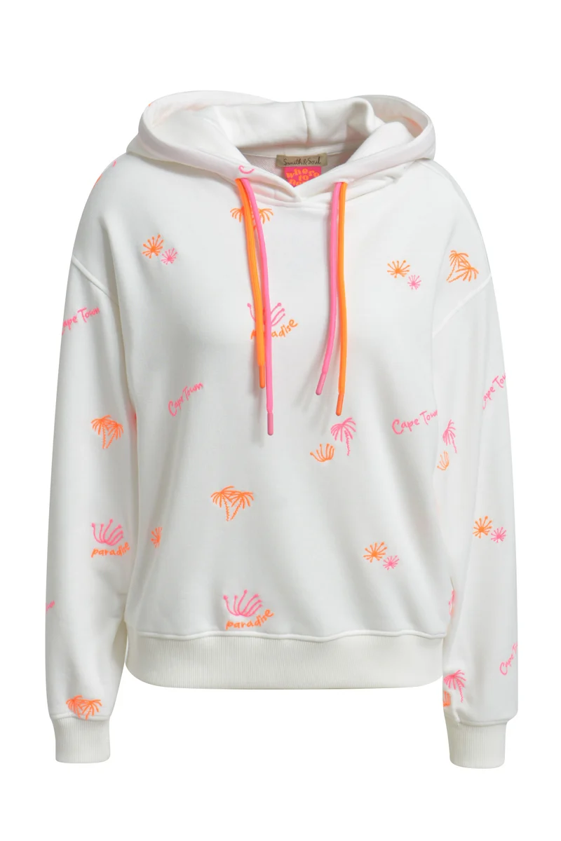 RELAXED CRAZY HOODIE, OFFWHITE