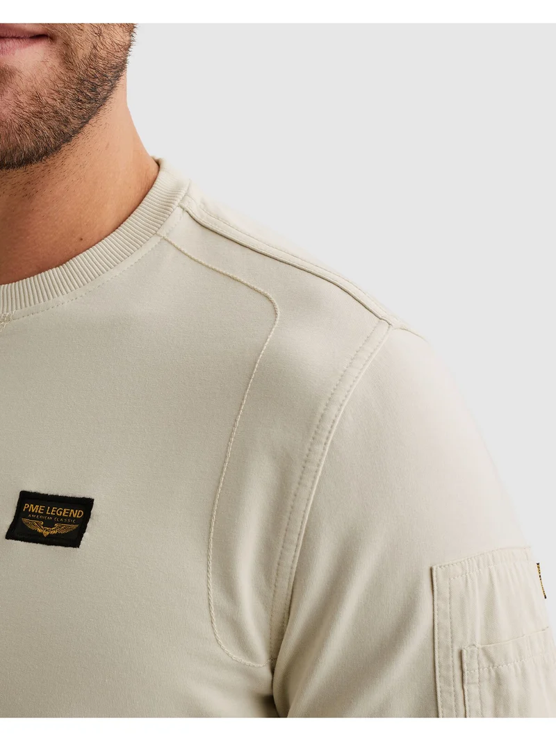 Crewneck American Classic, Bone White