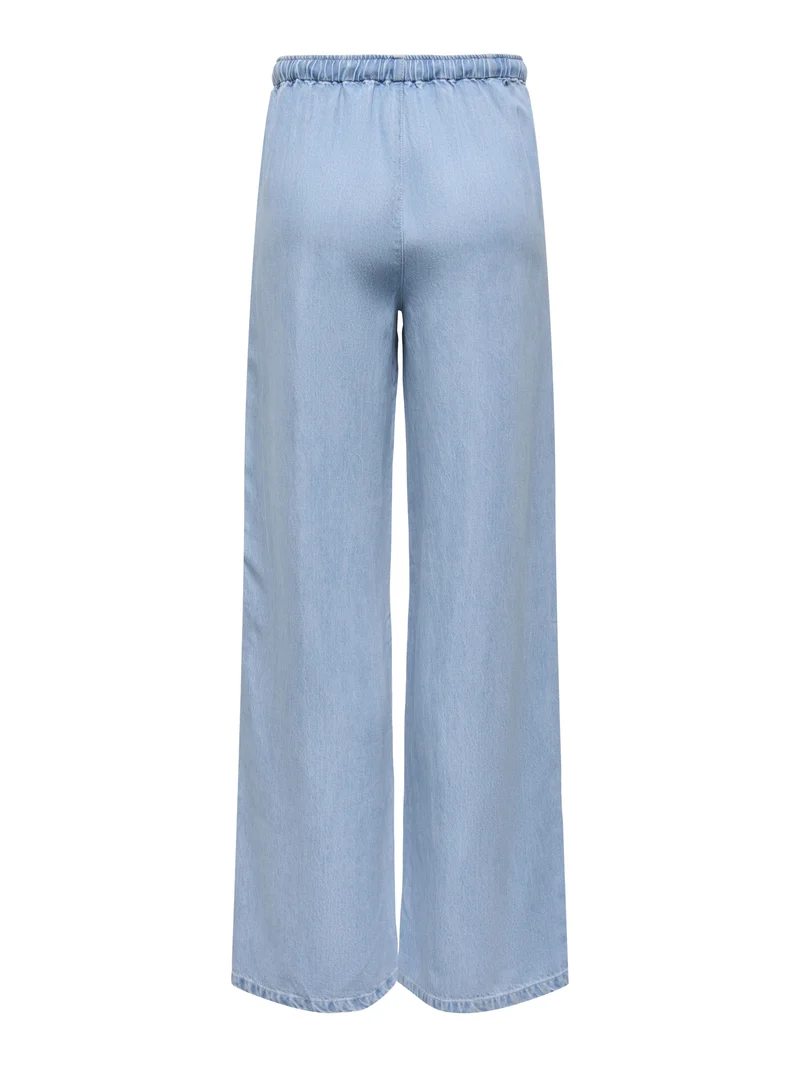 JDYMIRA MW WIDE STRING PANT PNT NOO, Light Blue Denim