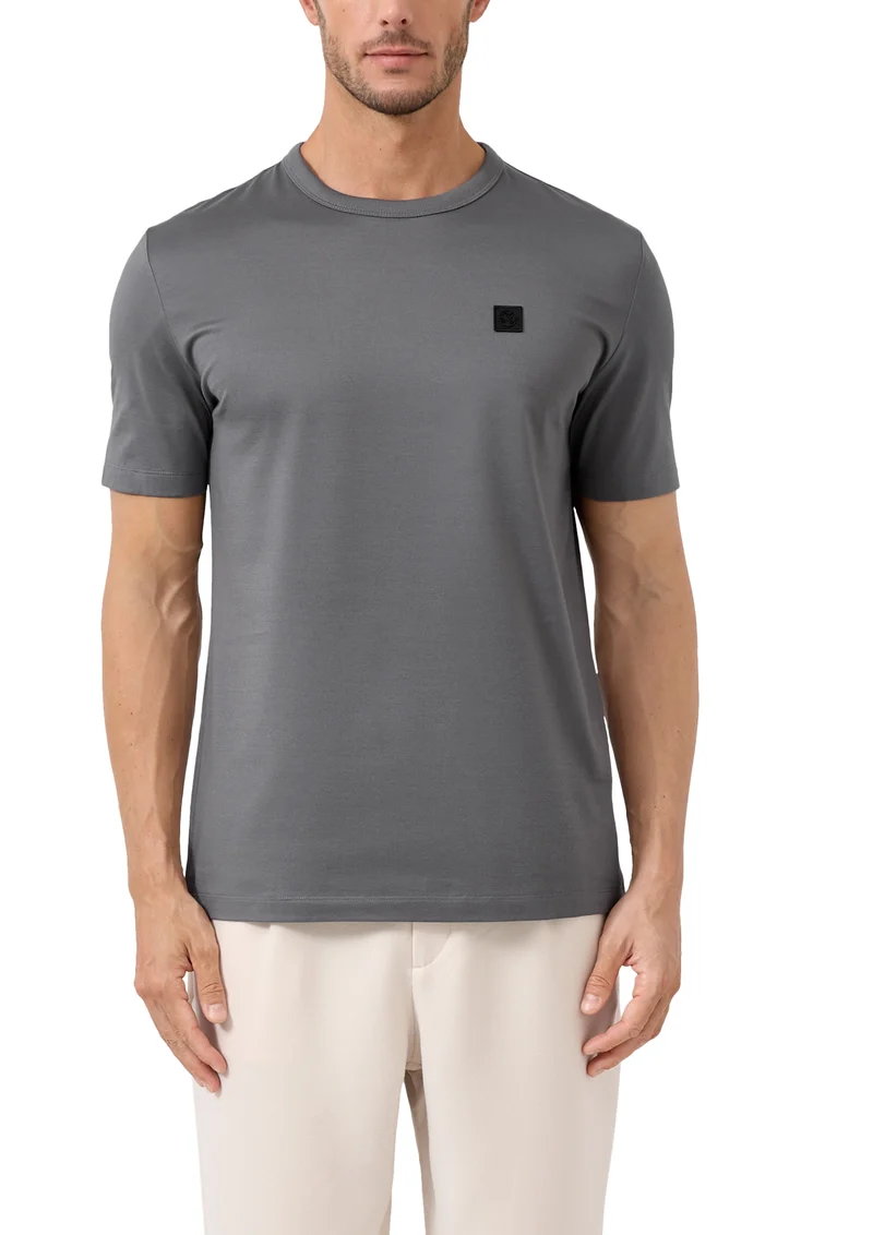 T-Shirt, GREY/BLACK