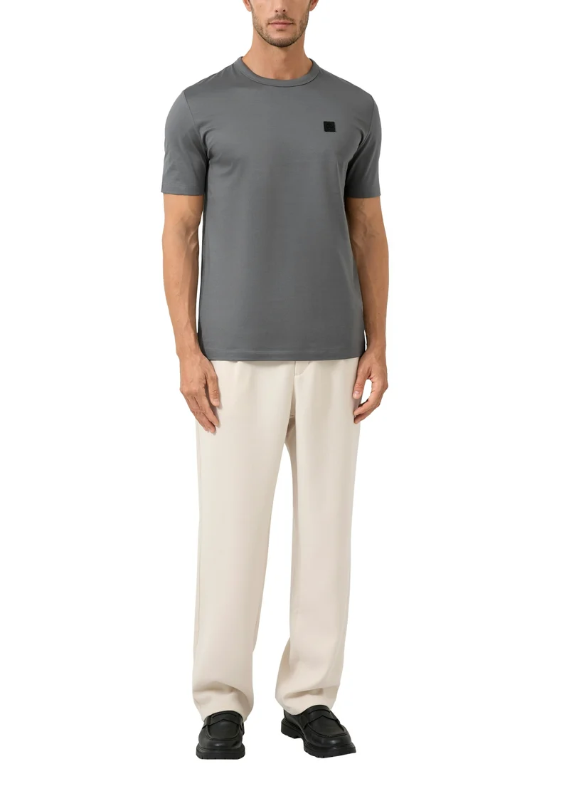 T-Shirt, GREY/BLACK