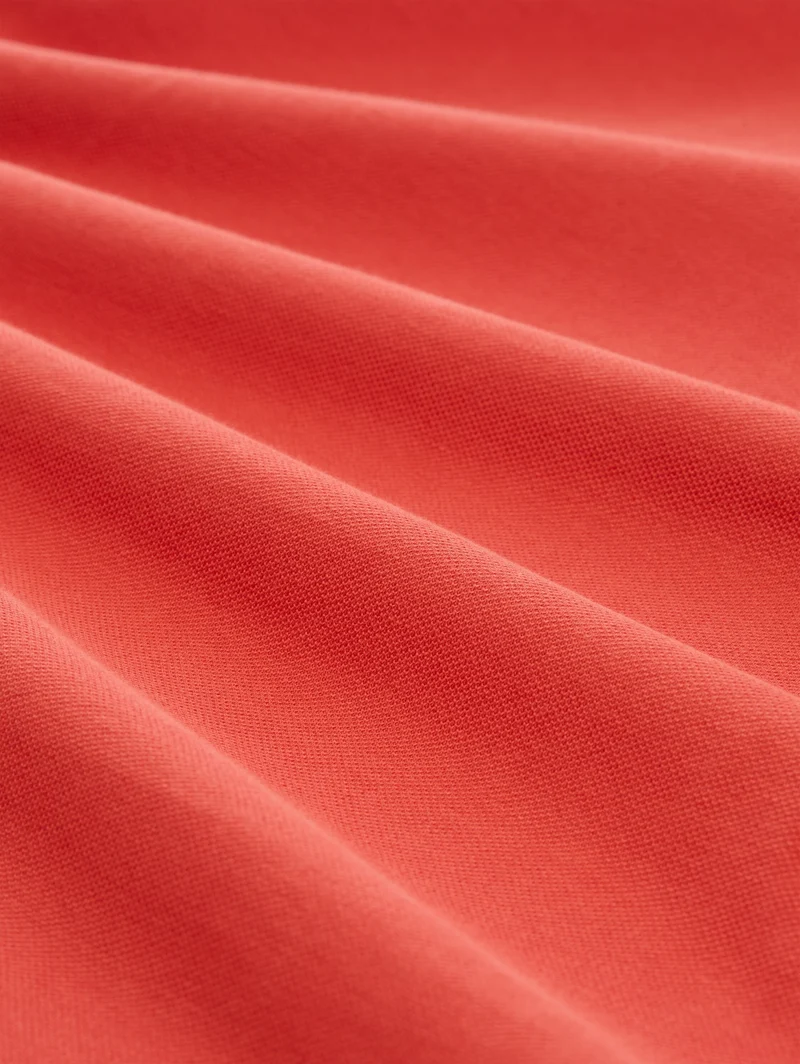 basic polo with contrast, Chili Orange