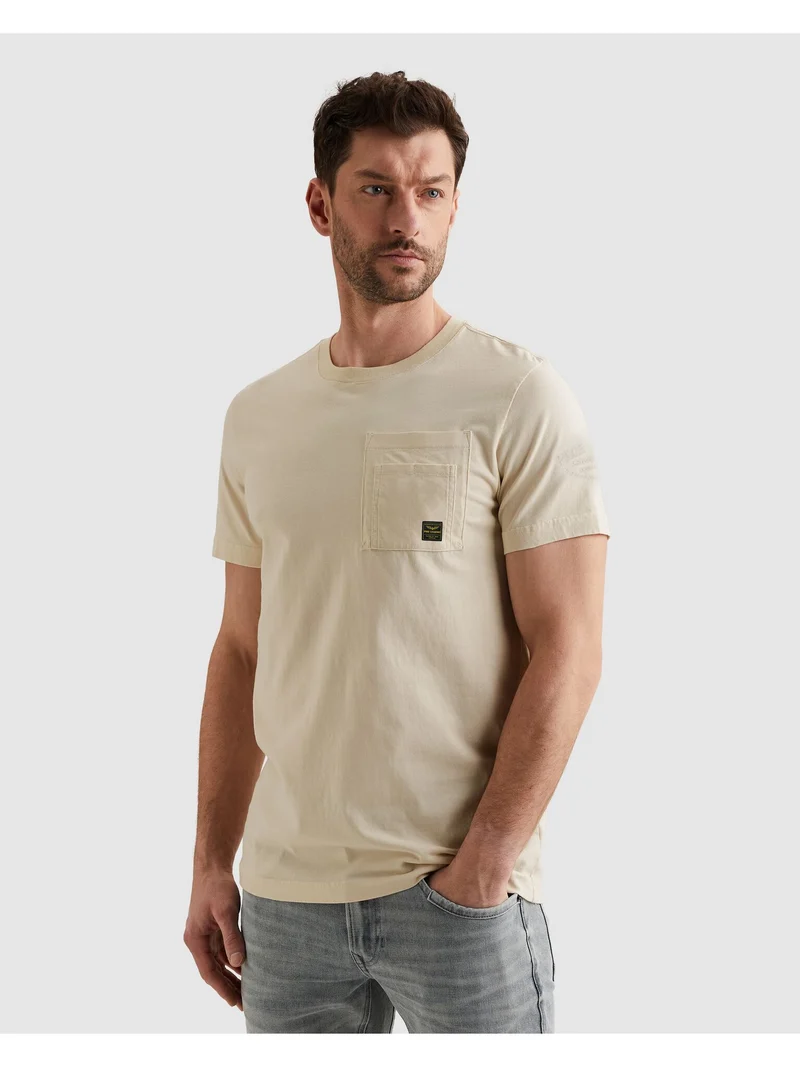 Short sleeve r-neck play heavy jer, Bone White