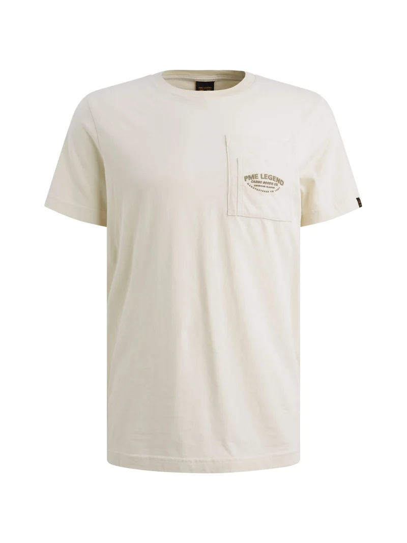 Short sleeve r-neck play heavy jer, Bone White