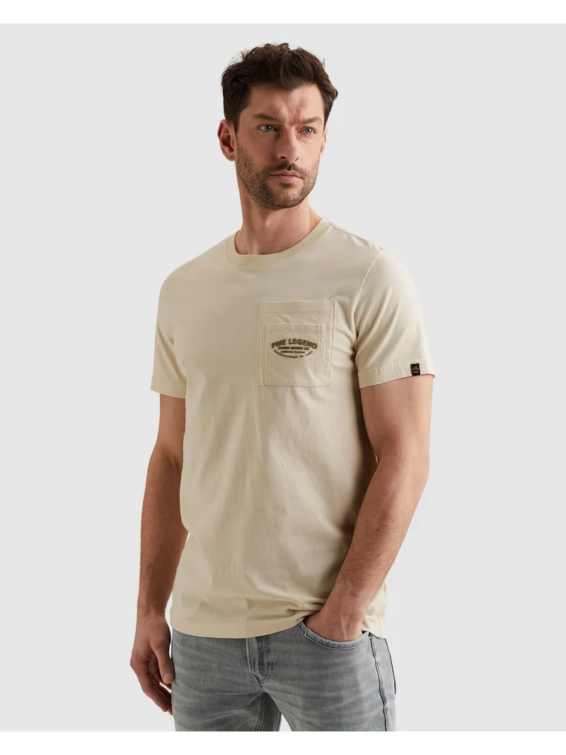 Short sleeve r-neck play heavy jer, Bone White