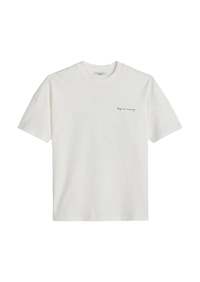 T-shirt, SSL, Print, Oversized Fit, Silky White