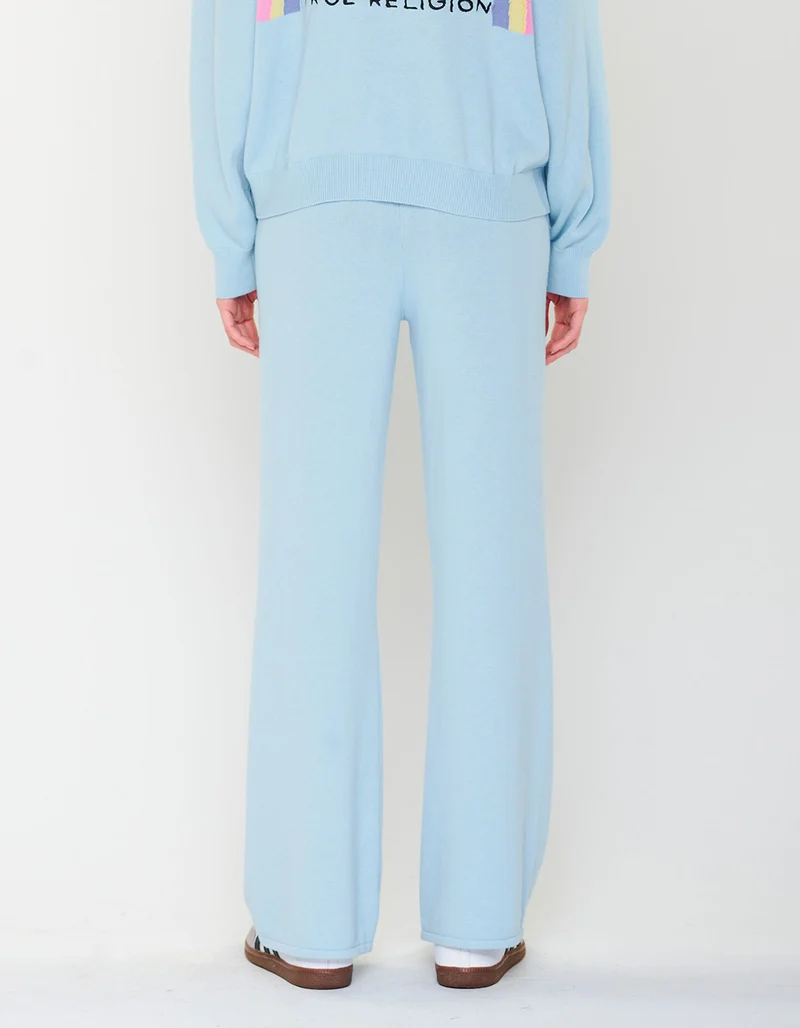 Merinowoll-Kaschmir-Strickhose Wide Leg MC