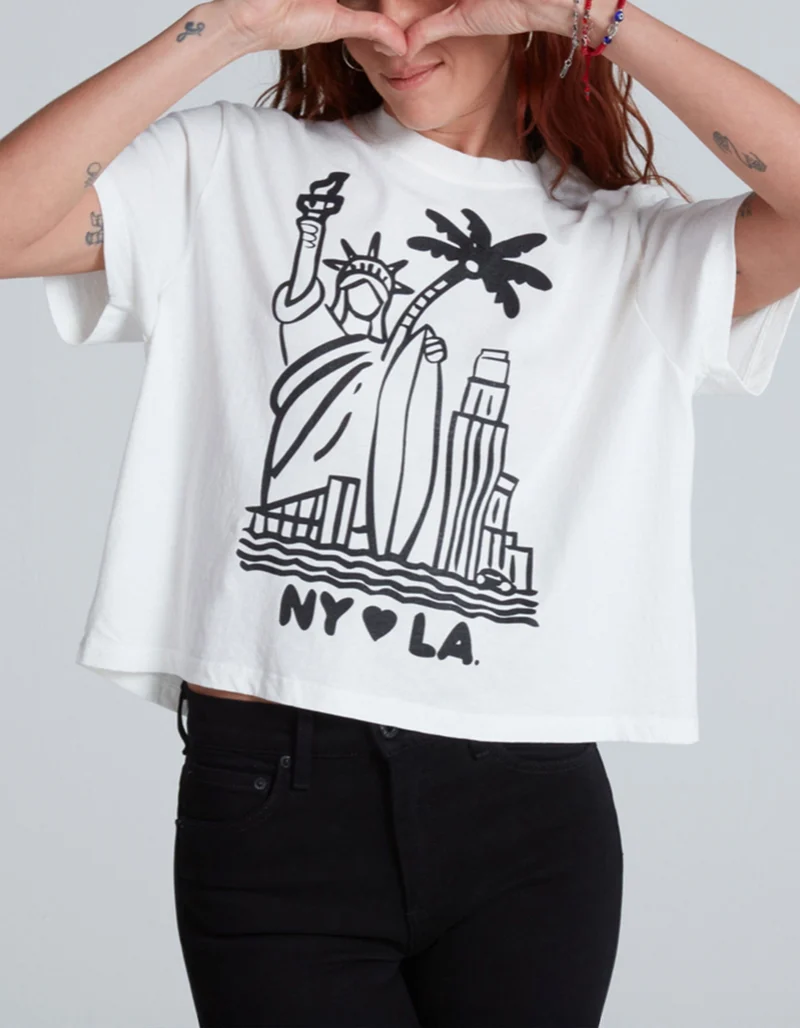 Bedrucktes Oversize T-Shirt Shrunken Boy