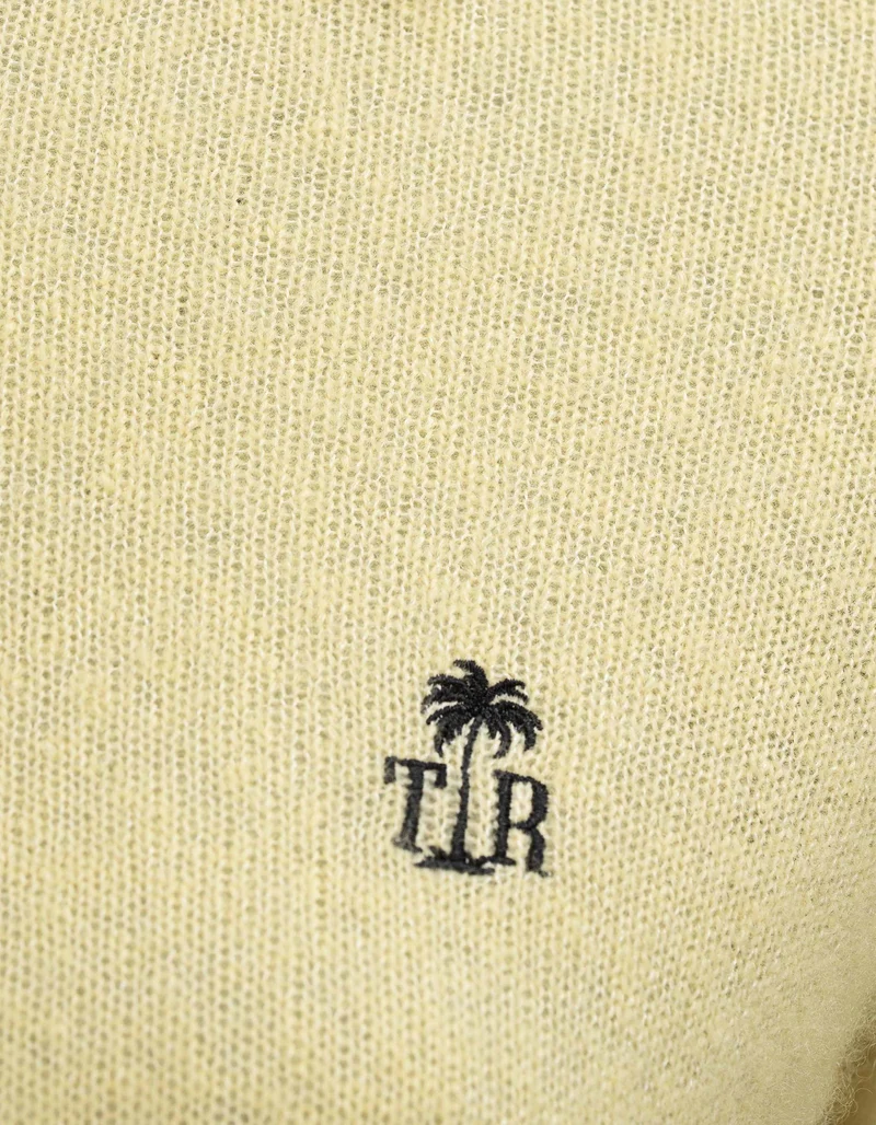 Kaschmir-Seiden-Pullover Amara mit Polo-Kragen