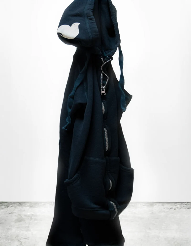 Bedruckter Zipper-Hoodie
