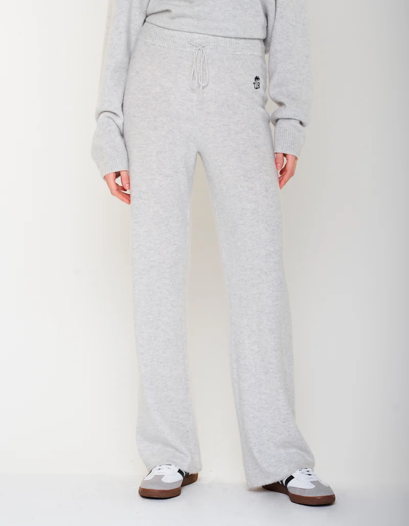 Merinowoll-Kaschmir-Strickhose Wide Leg MC