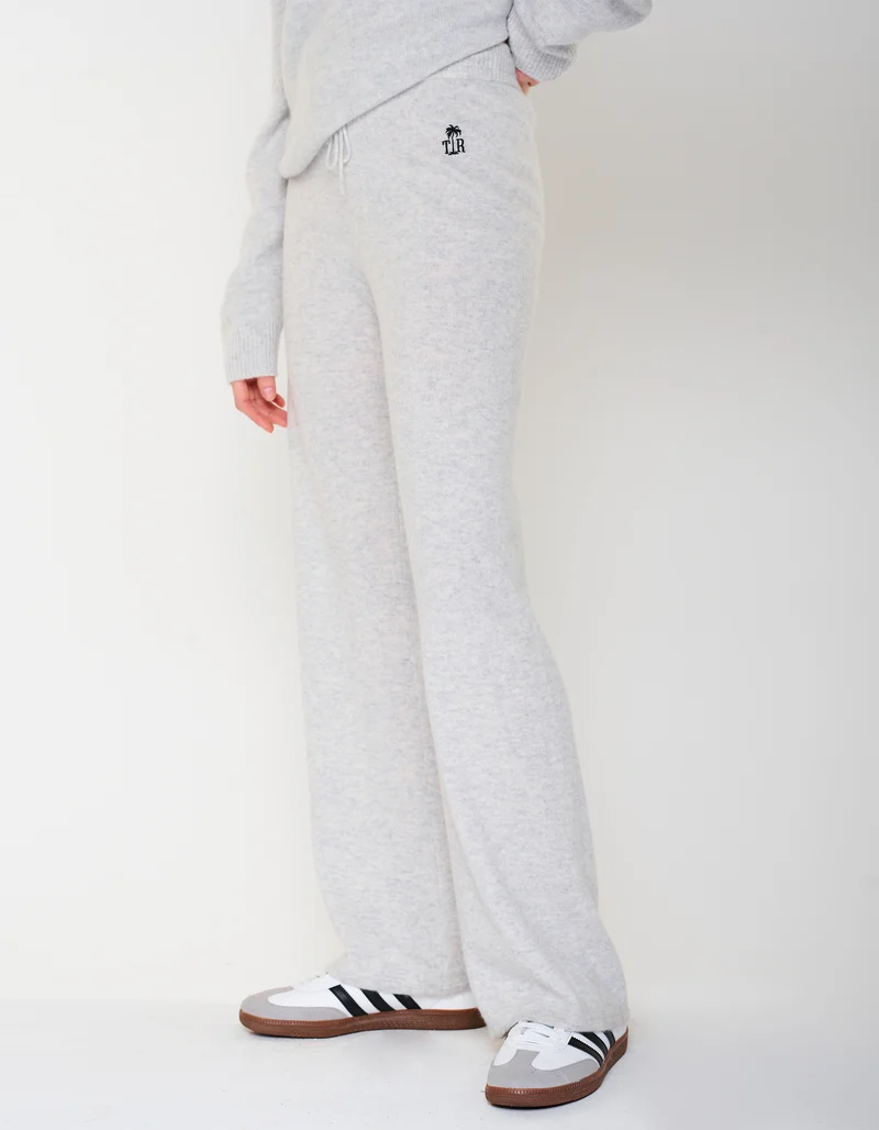 Merinowoll-Kaschmir-Strickhose Wide Leg MC