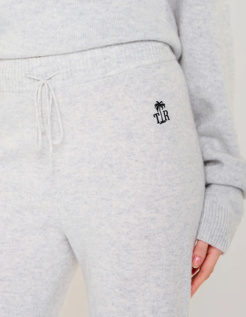 Merinowoll-Kaschmir-Strickhose Wide Leg MC