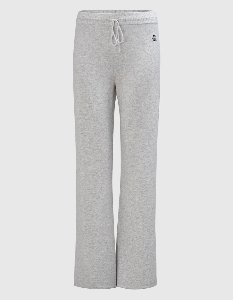 Merinowoll-Kaschmir-Strickhose Wide Leg MC