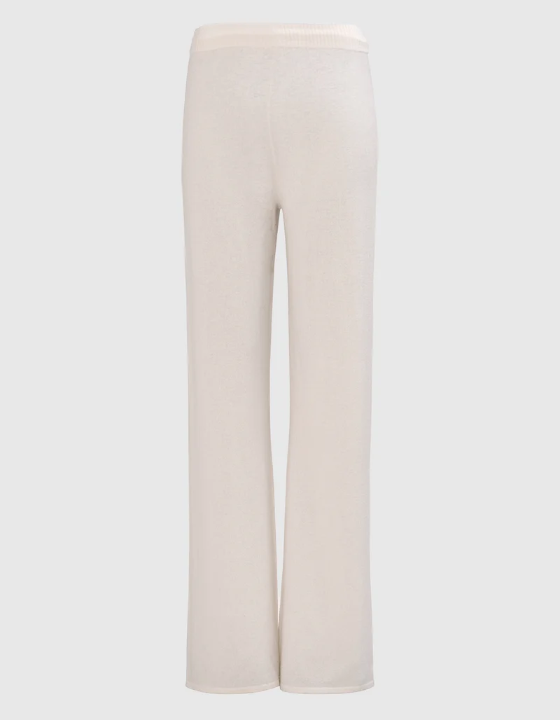 Merinowoll-Kaschmir-Strickhose Wide Leg MC