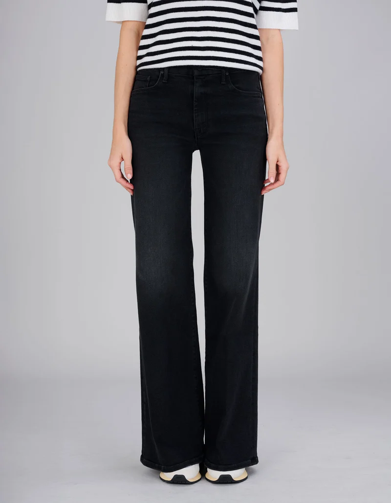 High-Waist Wide-Leg-Jeans The Roller Sneak