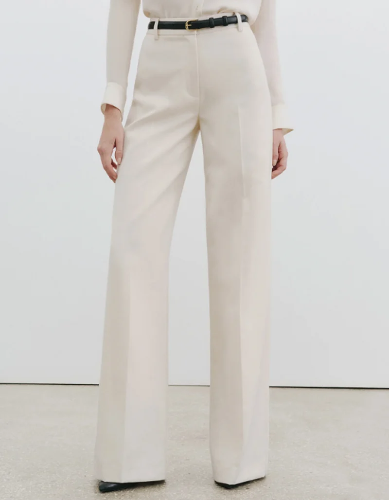 Wide-Leg Woll-Hose Rivers