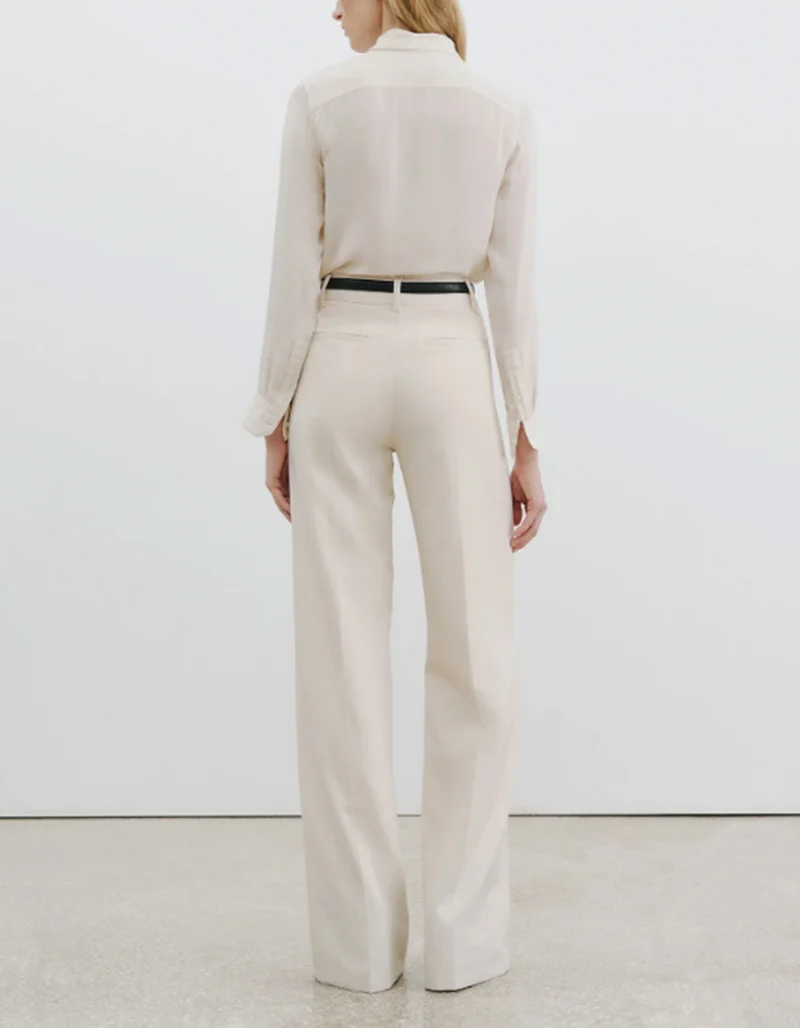 Wide-Leg Woll-Hose Rivers