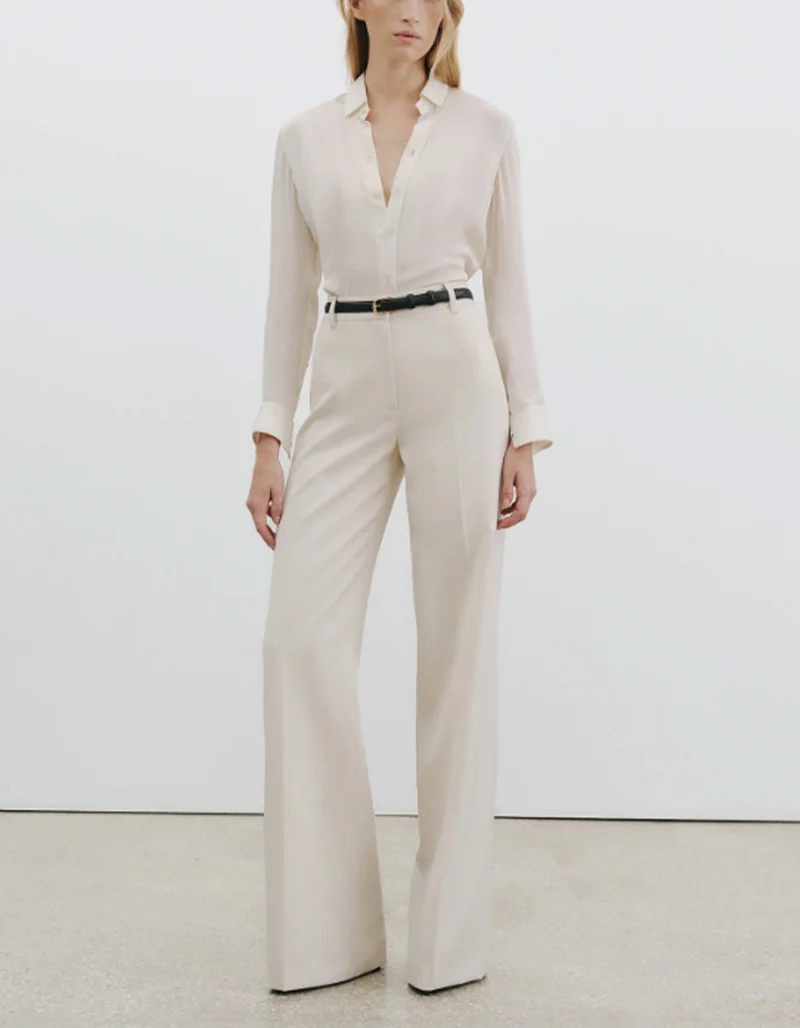 Wide-Leg Woll-Hose Rivers