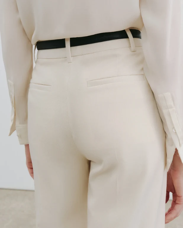 Wide-Leg Woll-Hose Rivers