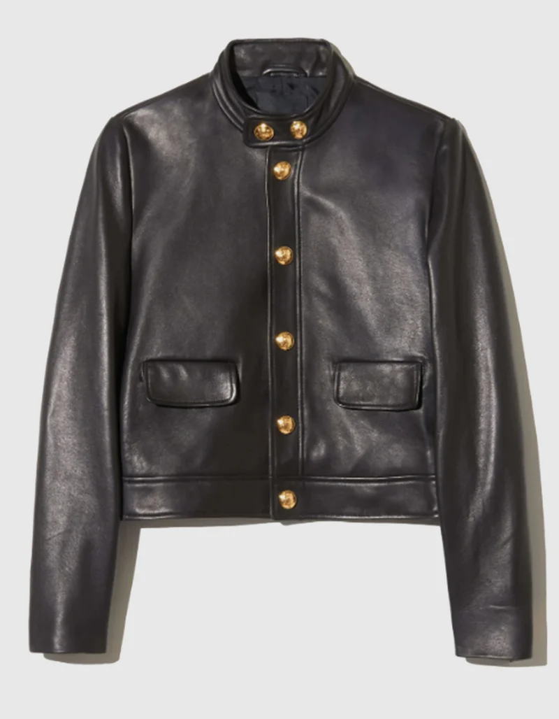 Lammleder-Lederjacke Hadley Cropped