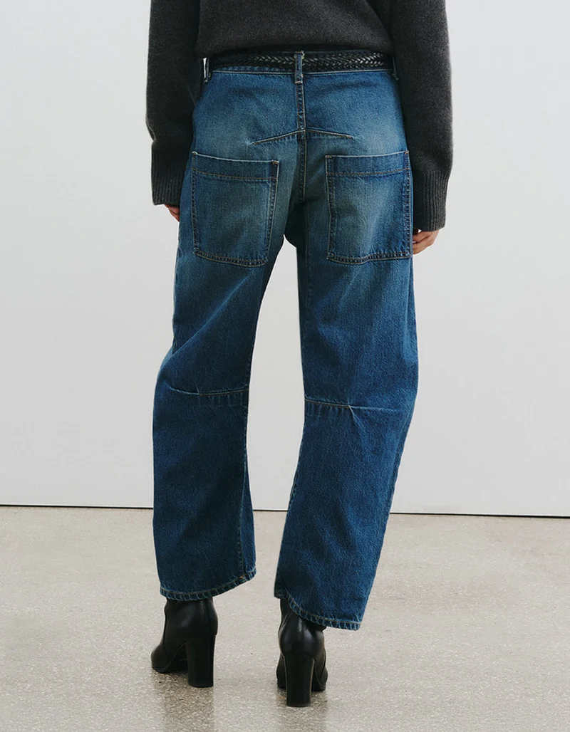 Washed-Out Barrel-Jeans Shon