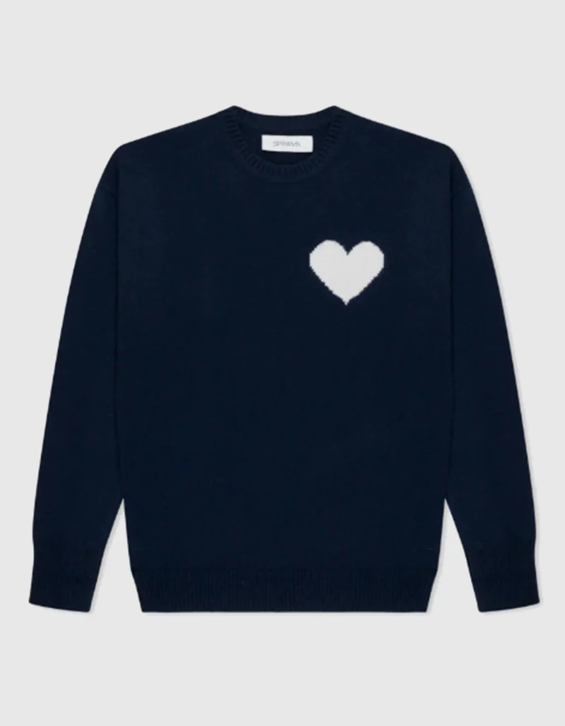 Kaschmir-Pullover Heart Logo