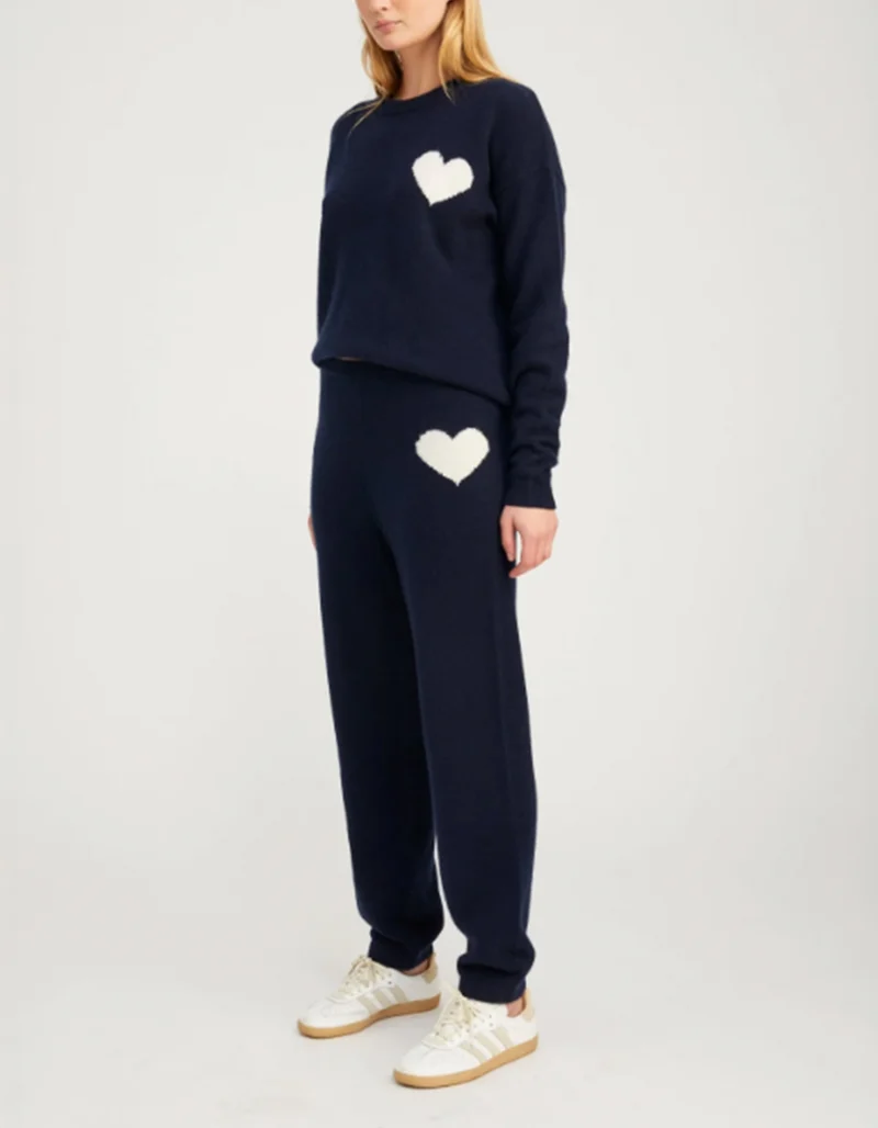 Kaschmir-Pullover Heart Logo
