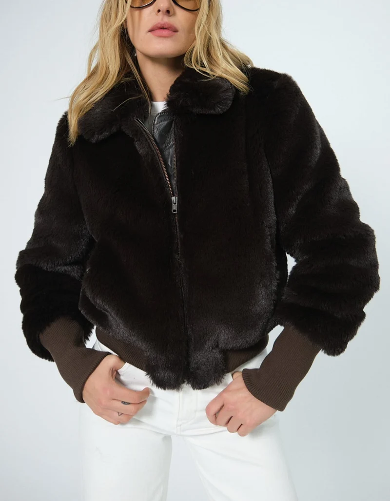 Faux-Fur Jacke Tate