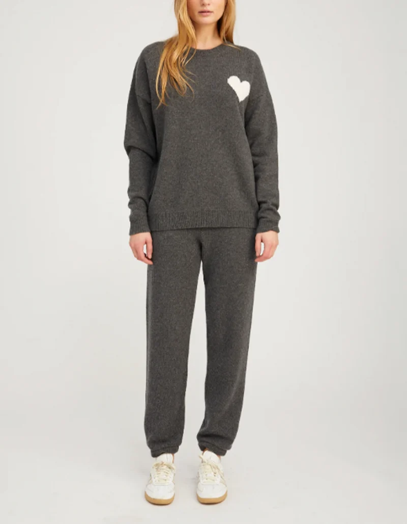 Kaschmir-Pullover Heart Logo