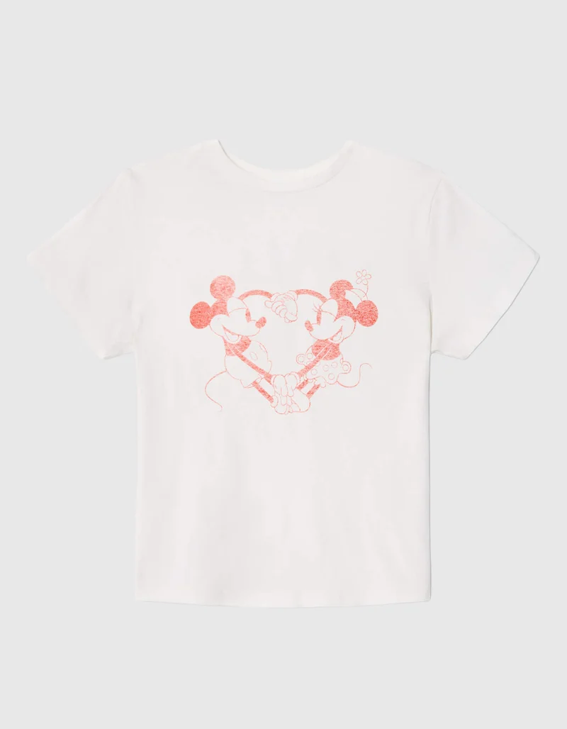 Bedrucktes T-Shirt Disney Hearts Hands