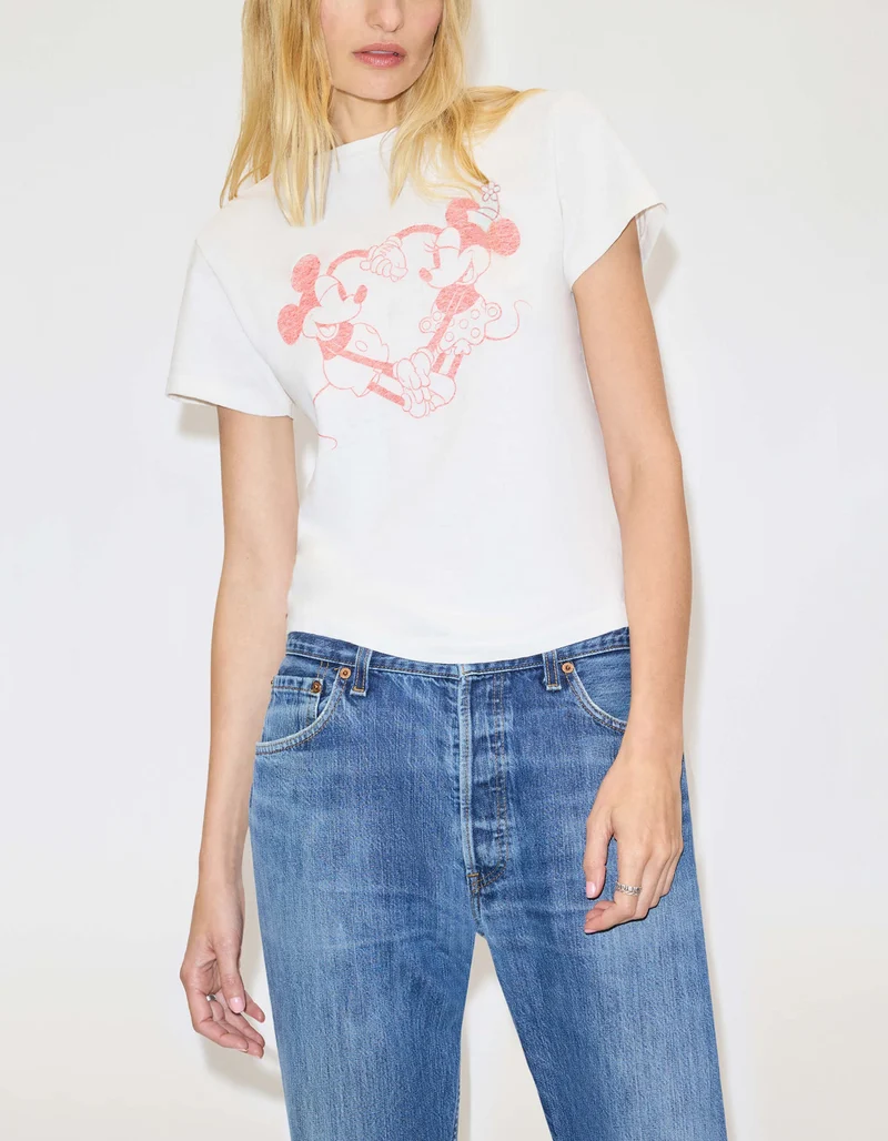 Bedrucktes T-Shirt Disney Hearts Hands