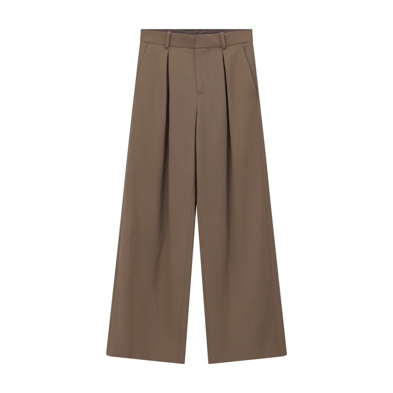 Weite Hose mit Bundfalten