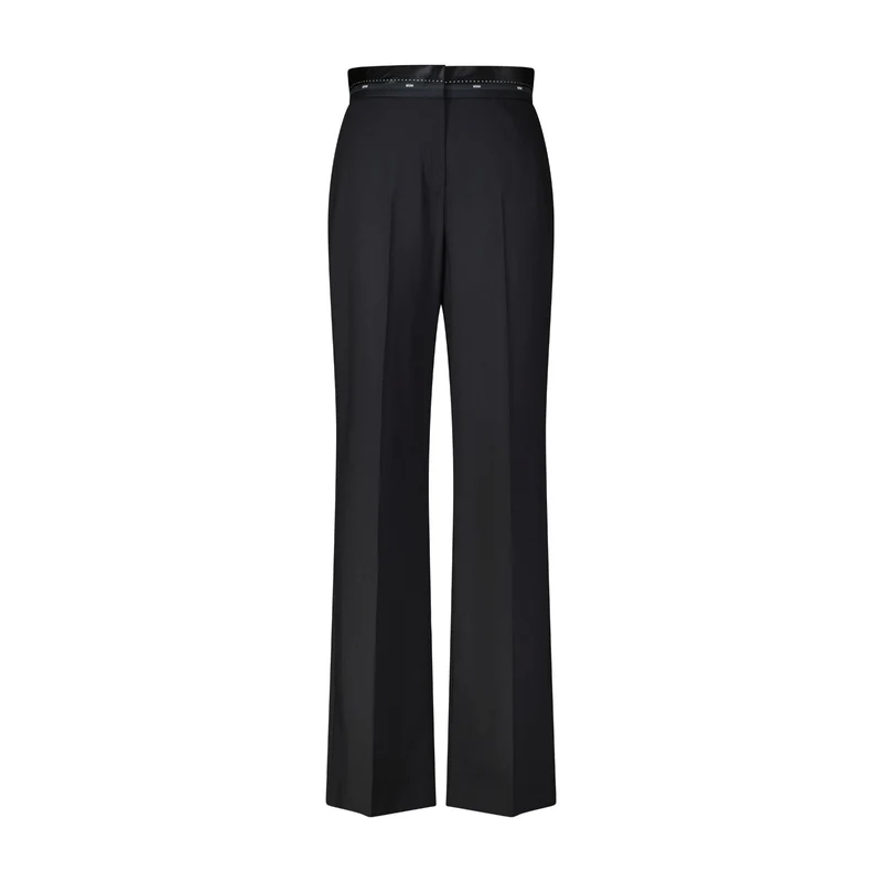 Weite Stoffhose aus Schurwolle